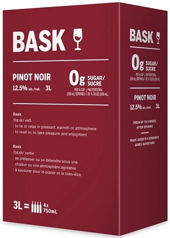 bask pinot noir 3 l box high river liquor delivery