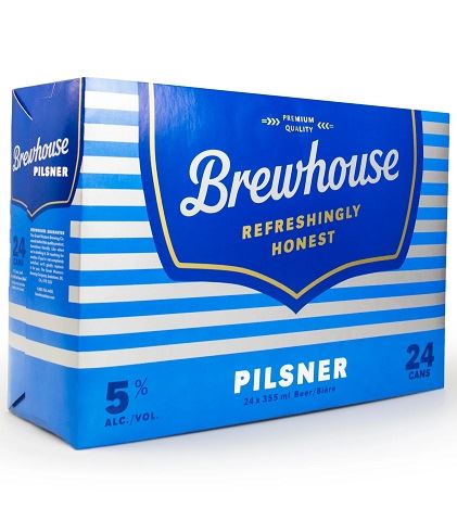 brewhouse pilsner 355 ml - 24 cans high river liquor delivery