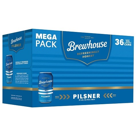 brewhouse pilsner 355 ml - 36 cans high river liquor delivery