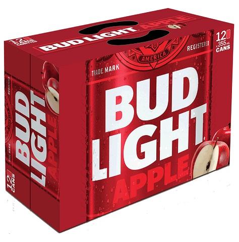 bud light apple 355 ml - 12 cans high river liquor delivery