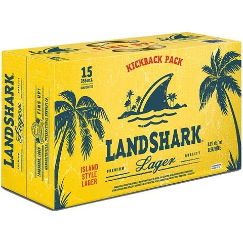 landshark premium lager 355 ml - 15 cans high river liquor delivery