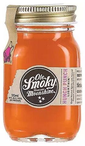 ole smoky hunch punch moonshine 50 ml single bottle high river liquor delivery